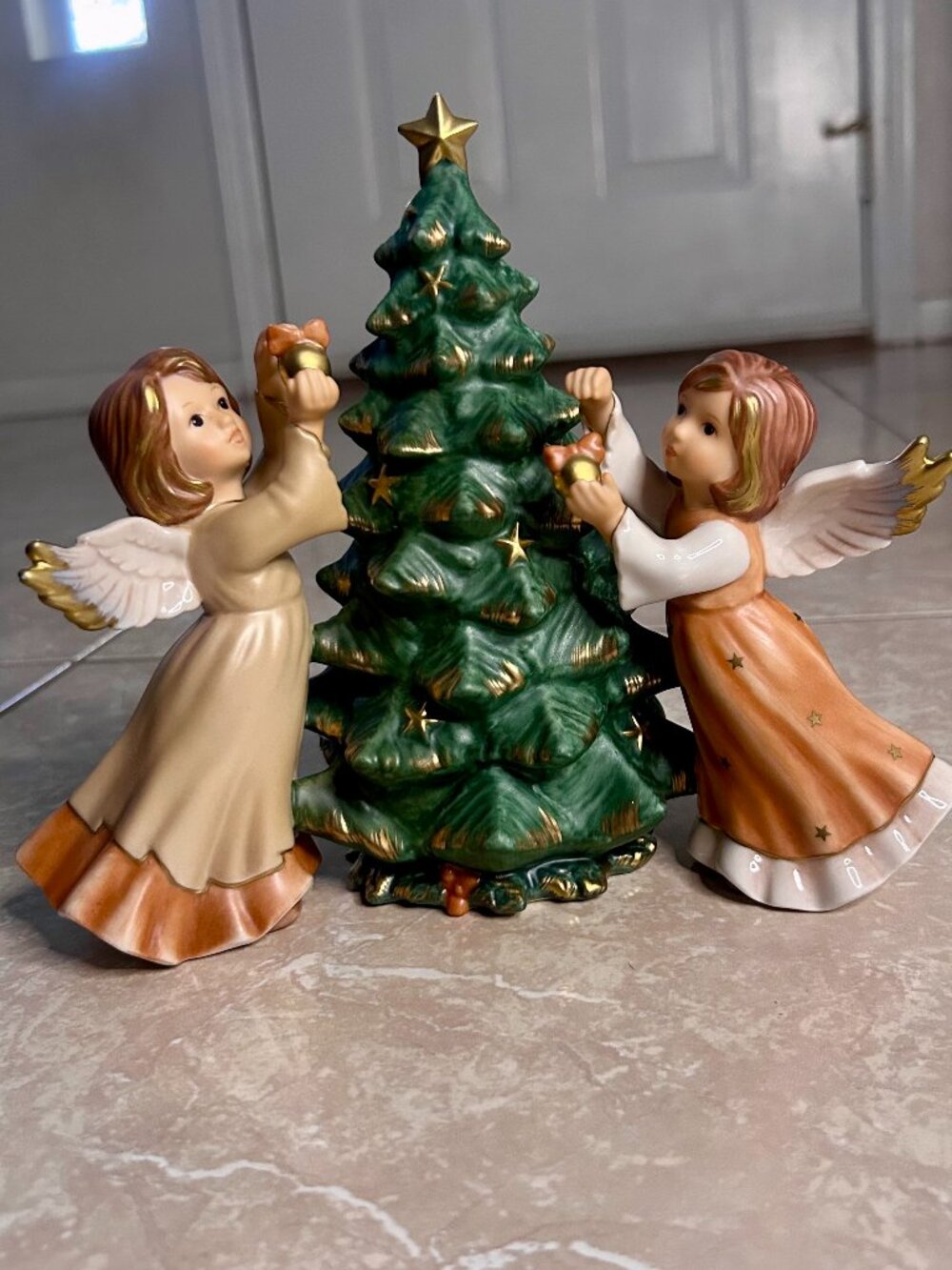 Goebel Vintage Angels with Christmas Tree Figurine